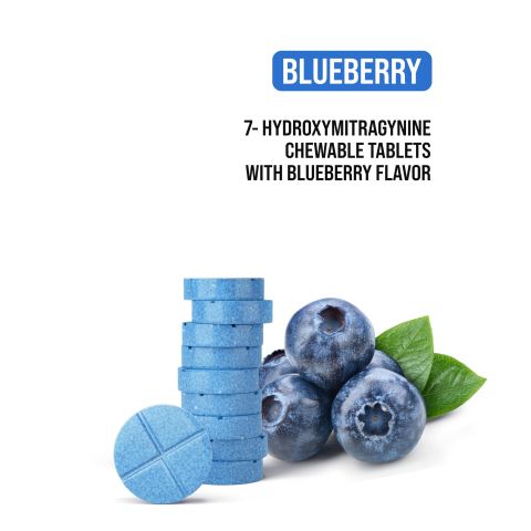 70mg 7-Hydroxy Tablets - Blueberry - Thumbnail 4