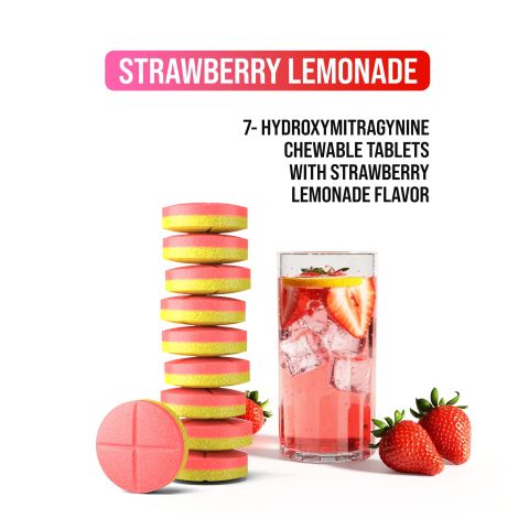 20mg 7-Hydroxy Tablets - Strawberry + Lemonade - Thumbnail 4