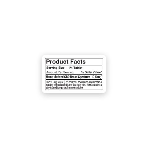 50mg Broad Spectrum CBD Tablets - Grape - Thumbnail 10