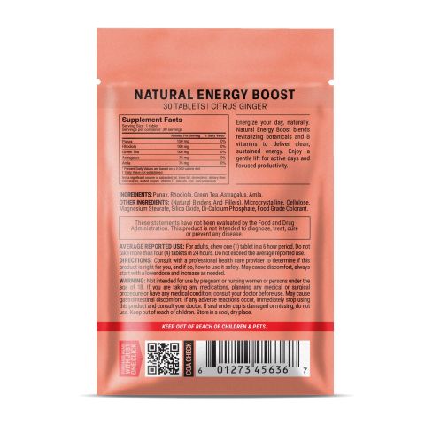 500mg - Natural Energy Boost - Mood Tablets - Thumbnail 8