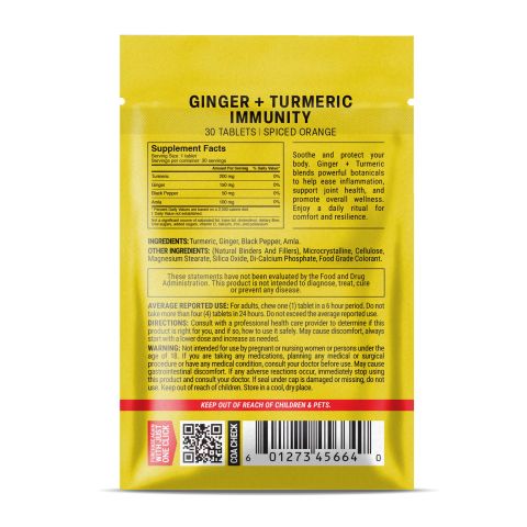 500mg - Ginger + Turmeric - Mood Tablets - Thumbnail 8