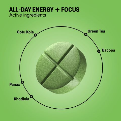 500mg - All-Day Energy + Focus - Mood Tablets - Thumbnail 5