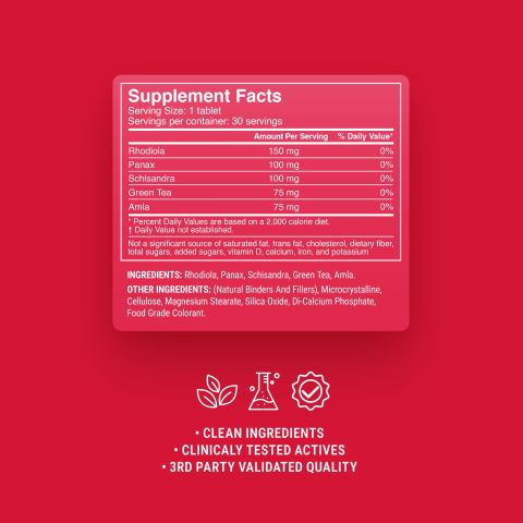 500mg - Anti-Fatigue Rhodiola - Mood Tablets - Thumbnail 9