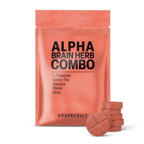 500mg - Alpha Brain Herb Combo - Mood Tablets - Thumbnail 2