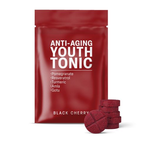 500mg - Anti-Aging Youth Tonic - Black Cherry - Mood Tablets - Thumbnail 2
