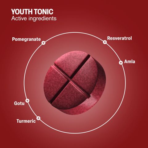 500mg - Anti-Aging Youth Tonic - Black Cherry - Mood Tablets - Thumbnail 5